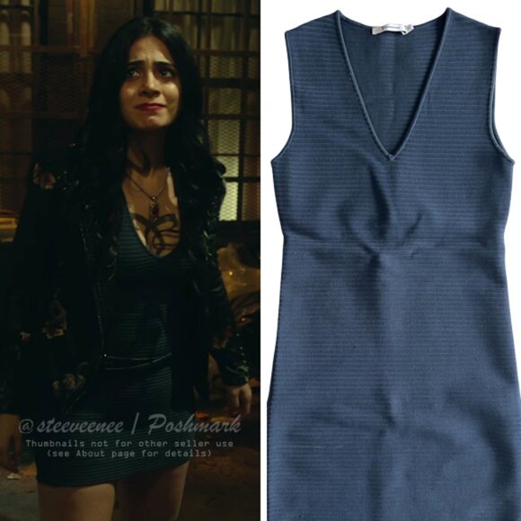 T by Alexander Wang Cutout Ribbed-Knit Mini Dress ASO Isabelle Lightwood - Picture 2 of 10